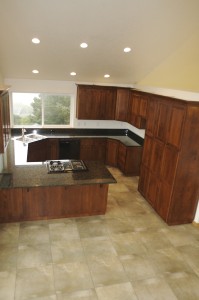 Custom alder cabinets