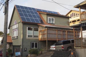 Solar Installation in Newport, Oregon.